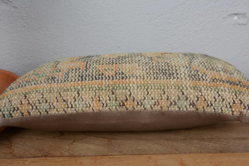 8x16 Blue Cushion Case, Kilim Pillow Cover, Turkish Pillow, Indoor Pillow Case, Vintage Pillow, Pillow Case, Retro Pillow Cover - 5