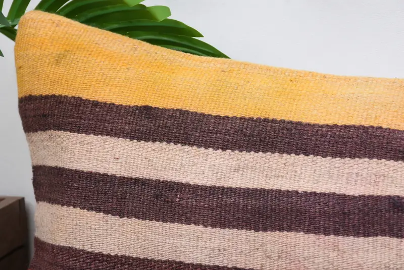 Office Chair Pillow Case, Handmade Kilim Cushion, 12x48 Red Cushion Case, Home Decor Pillow, Pillow, Boho Pillow Sham Cover, Retro Pillow Cover - 2