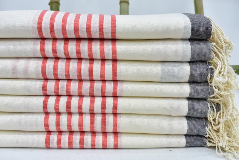 Organic cotton Turkish peshtemal towel, Bridesmaid Gift, 70x40 Cotton Striped Towel, Lightweight Turkish towel, Thin towel, Wedding For Favor