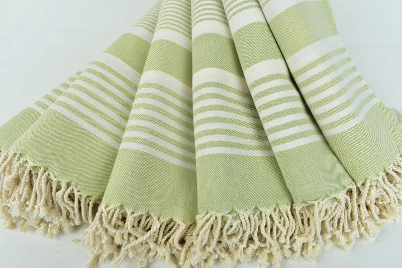Handmade Gift, Scarf Towel, Bath towel, Absorbent towel, 68x38 Cotton Striped Towel, Wedding Gifts Towel, Quick-drying cotton Turkish beach towel - 4