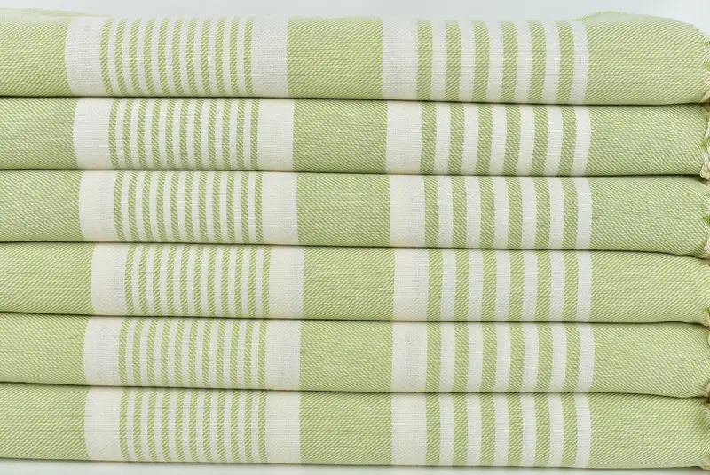 Handmade Gift, Scarf Towel, Bath towel, Absorbent towel, 68x38 Cotton Striped Towel, Wedding Gifts Towel, Quick-drying cotton Turkish beach towel - 2