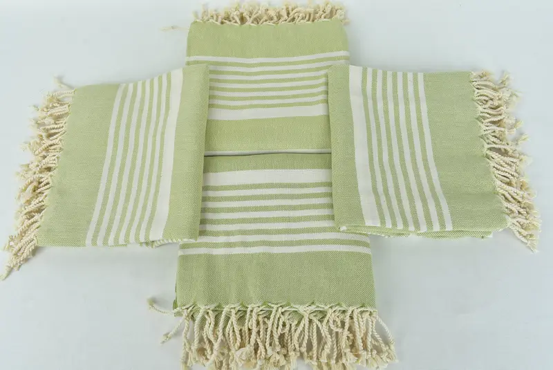 Handmade Gift, Scarf Towel, Bath towel, Absorbent towel, 68x38 Cotton Striped Towel, Wedding Gifts Towel, Quick-drying cotton Turkish beach towel - 6
