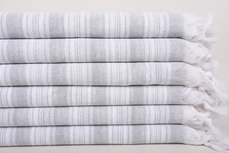 Custom Wedding Gift, Bachelorette Towel, Bachelorette Party Gift, Lightweight towel, Hammam Towel USA, 70x40 Cotton Striped Towel, Family Gift - 3