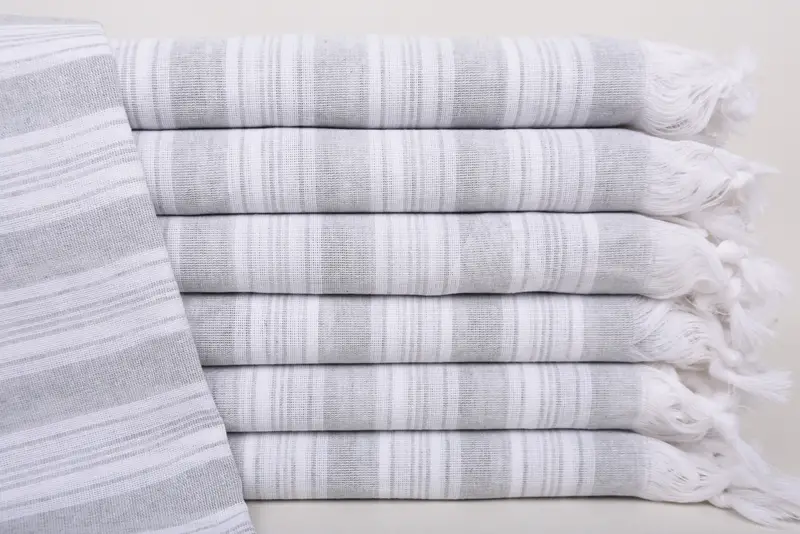 Custom Wedding Gift, Bachelorette Towel, Bachelorette Party Gift, Lightweight towel, Hammam Towel USA, 70x40 Cotton Striped Towel, Family Gift - 1