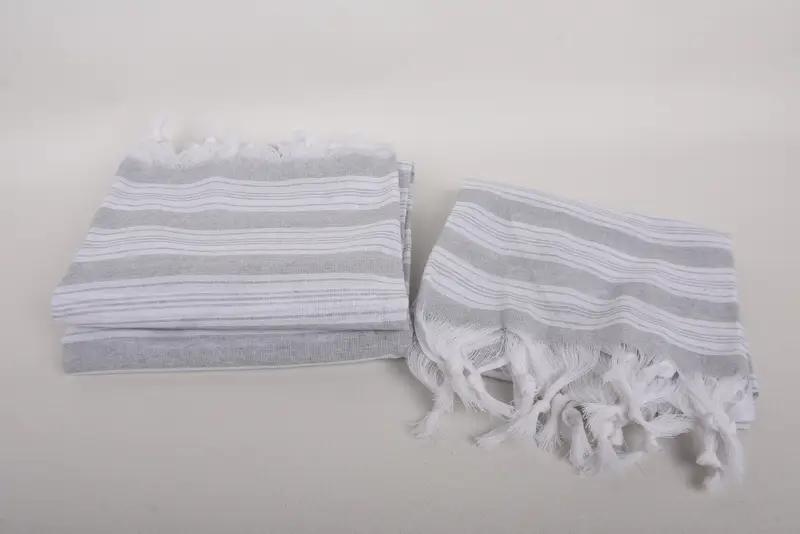 Custom Wedding Gift, Bachelorette Towel, Bachelorette Party Gift, Lightweight towel, Hammam Towel USA, 70x40 Cotton Striped Towel, Family Gift - 7