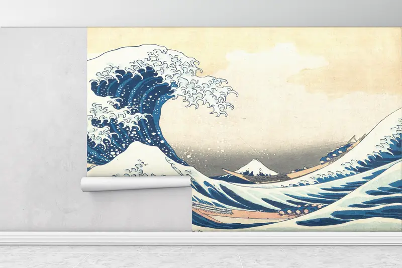The Wave off Kanagawa, Wave, Abstract Sea Wall Poster, Sea Landscape Wall Poster, Japan Wall Paper, Seascape Mural, View Mural, - 2