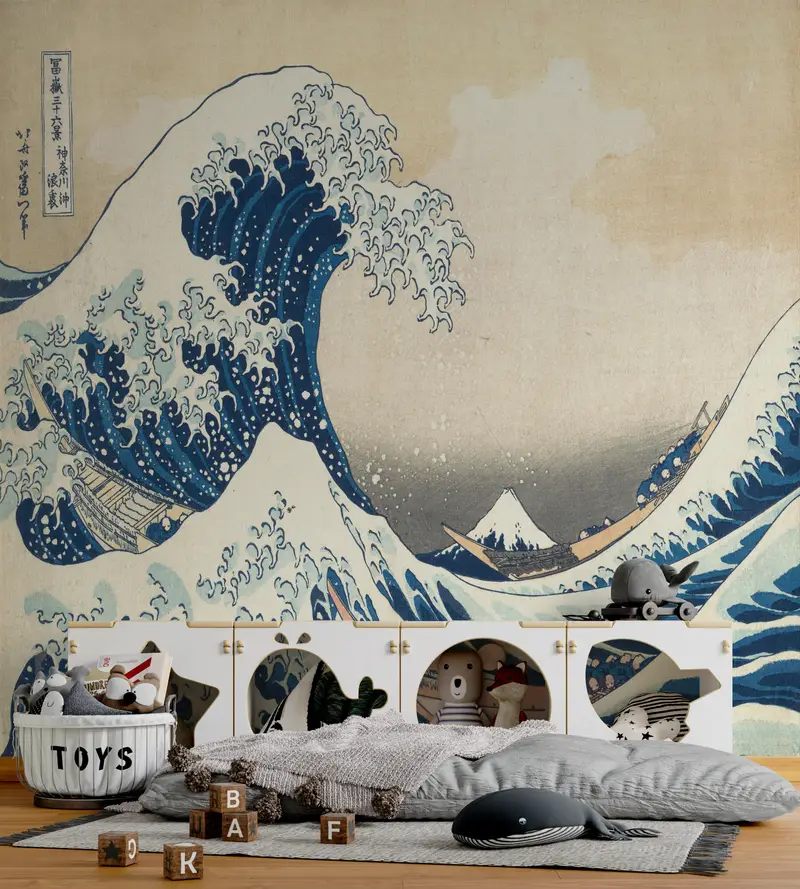 The Wave off Kanagawa, Wave, Abstract Sea Wall Poster, Sea Landscape Wall Poster, Japan Wall Paper, Seascape Mural, View Mural, - 7