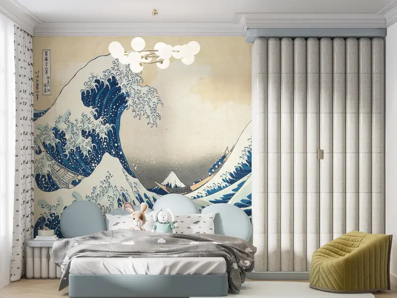 The Wave off Kanagawa, Wave, Abstract Sea Wall Poster, Sea Landscape Wall Poster, Japan Wall Paper, Seascape Mural, View Mural, - 4