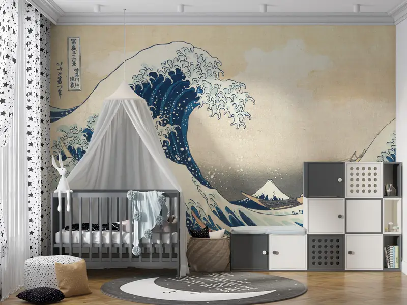 The Wave off Kanagawa, Wave, Abstract Sea Wall Poster, Sea Landscape Wall Poster, Japan Wall Paper, Seascape Mural, View Mural, - 5