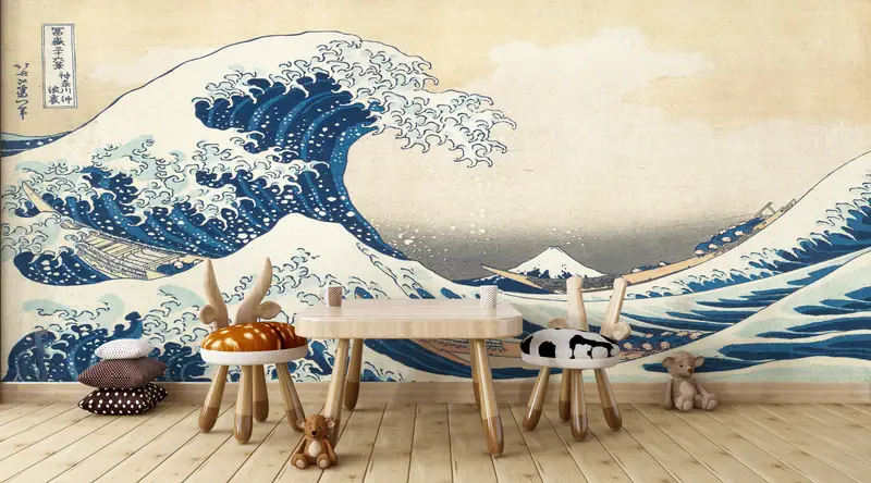 The Wave off Kanagawa, Wave, Abstract Sea Wall Poster, Sea Landscape Wall Poster, Japan Wall Paper, Seascape Mural, View Mural, - 3