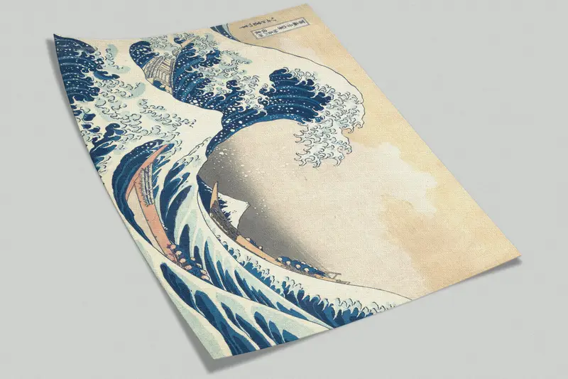 The Wave off Kanagawa, Wave, Abstract Sea Wall Poster, Sea Landscape Wall Poster, Japan Wall Paper, Seascape Mural, View Mural, - 8
