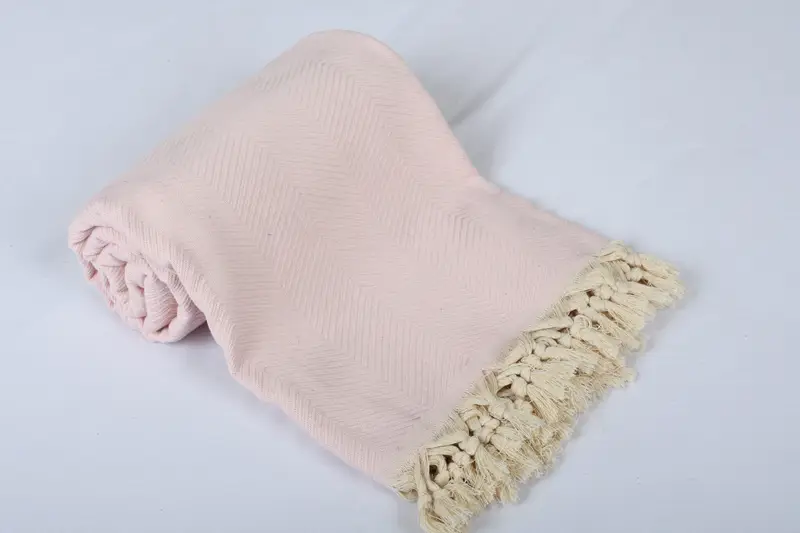 Monogram Blanket, Gift For The Home Decor, 84x68 Cotton Zig zag Towel, Beach Blanket, Turkish Tablecloth, Tablecloth, Housewarming Gift - 4
