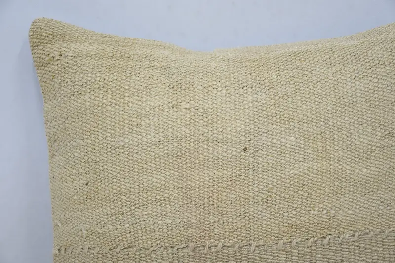 Boho Pillow Sham Cover, Toss Cushion Case, 16x16 Beige Cushion, Pillow for Couch, Kilim Cushion Sham, Car Pillow Cover, Cushion, Patio Pillow Cover - 2