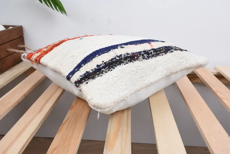 Outdoor Bolster Pillow, Turkish Kilim Pillow, 14x14 White Pillow Cover, Pillow for Couch, Hippie Throw Cushion Case, Cushion Cover, Pillow for Sofa - 6