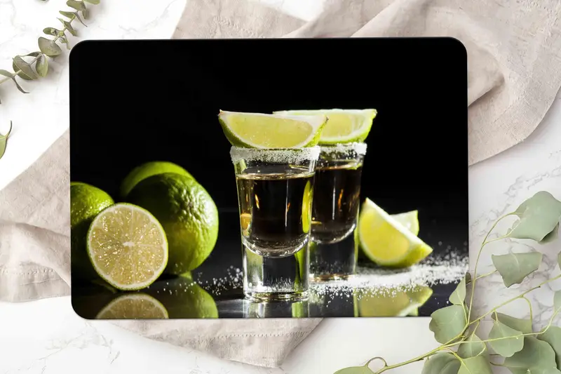 強化ガラスまな板、滑り止め脚、キッチンの必需品