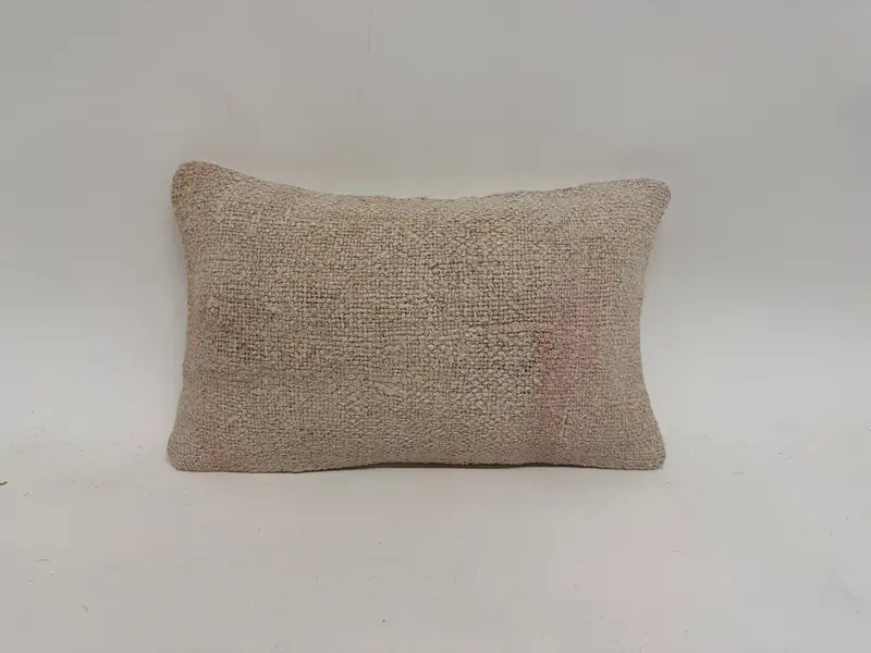 Handmade Southwestern Embroidered Pillow, 12x20 Inches Throw Pillow - 1