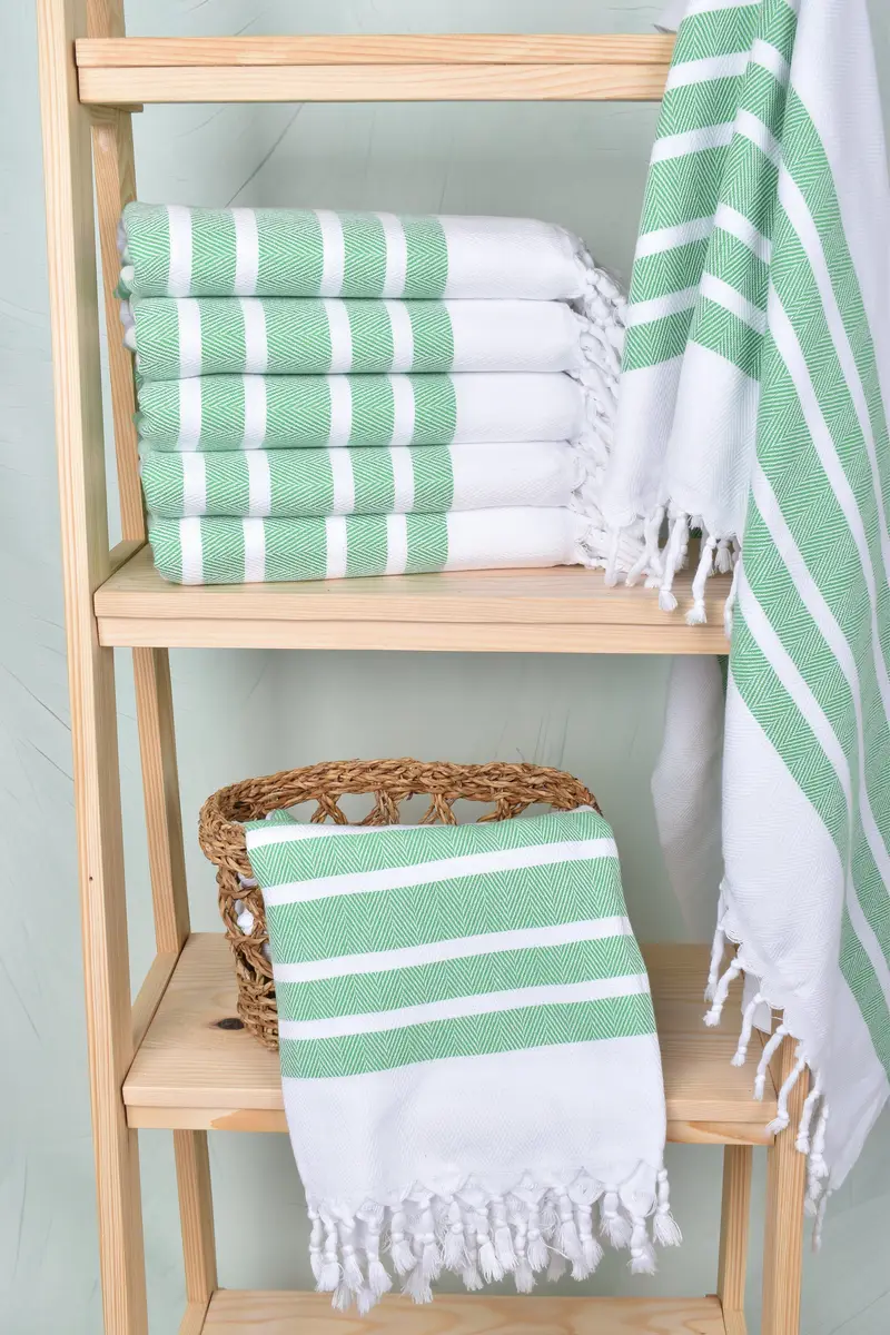 Bridesmaid Towel, Turkish bath towel, Bridesmaid Gifts, Organic Towel, 70x40 Cotton Herringbone Towel, Best Friend Gift Ideas, Custom Wedding Gifts - 3