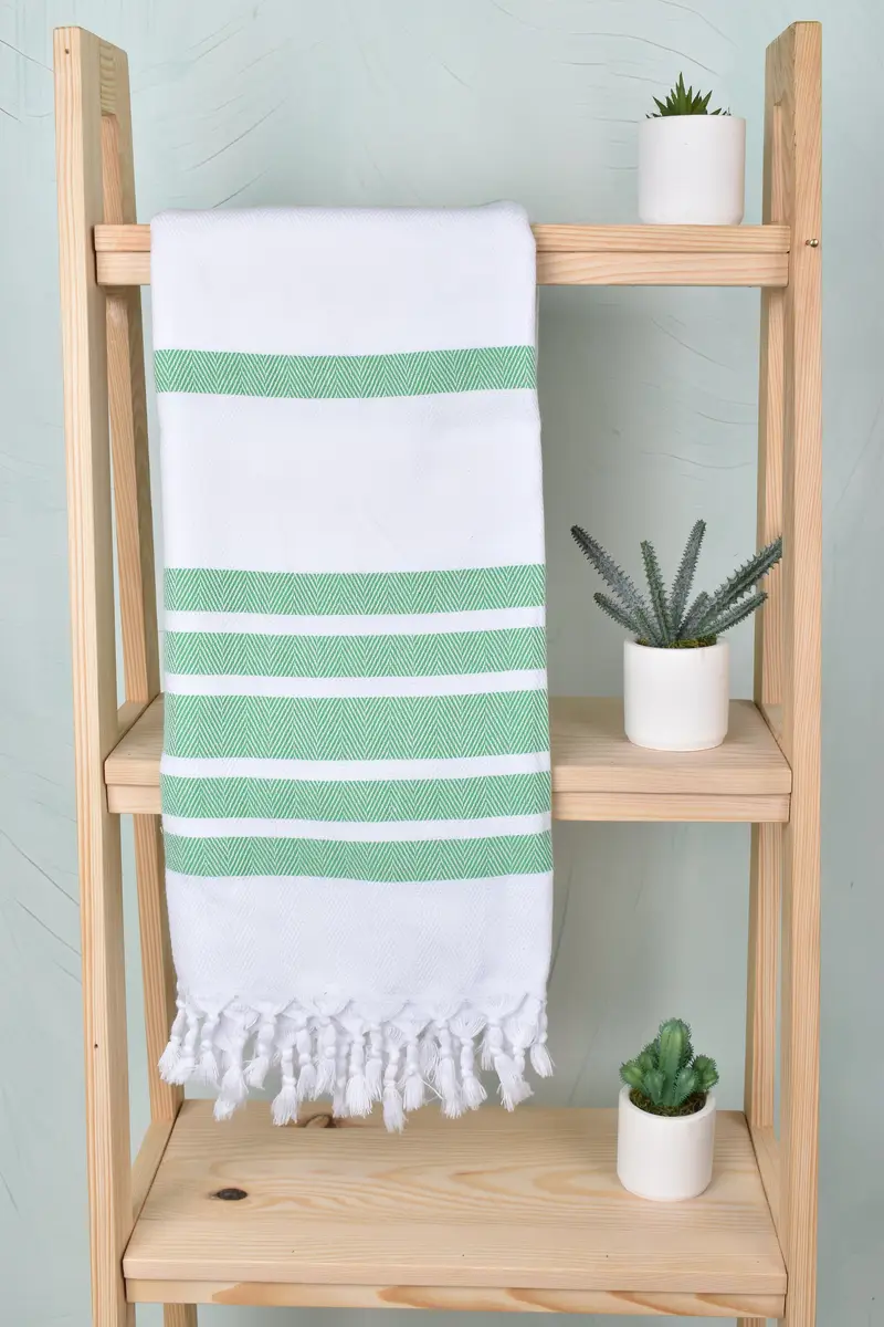Bridesmaid Towel, Turkish bath towel, Bridesmaid Gifts, Organic Towel, 70x40 Cotton Herringbone Towel, Best Friend Gift Ideas, Custom Wedding Gifts - 8