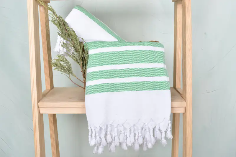 Bridesmaid Towel, Turkish bath towel, Bridesmaid Gifts, Organic Towel, 70x40 Cotton Herringbone Towel, Best Friend Gift Ideas, Custom Wedding Gifts - 4