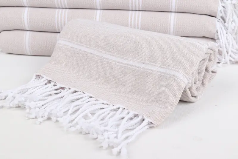 Best Friend Gift, Customized Turkish Towel, Bridal Shower Gift, Engagement Gift, Bridemaids Beach Towel, 70x40 Cotton Striped Towel, Sand-free towel - 4