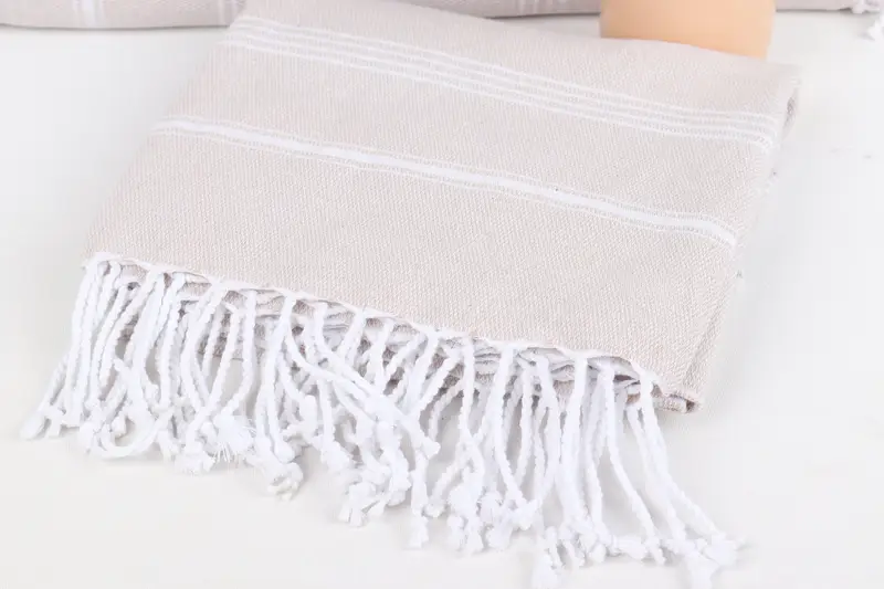 Best Friend Gift, Customized Turkish Towel, Bridal Shower Gift, Engagement Gift, Bridemaids Beach Towel, 70x40 Cotton Striped Towel, Sand-free towel - 5