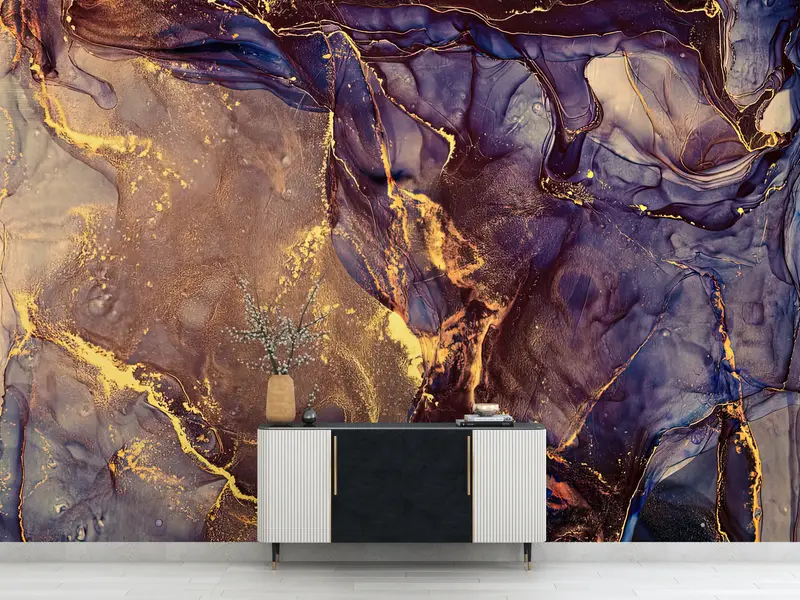 Elegant Printed Luxury Marble Wallpaper: Contemporary Home Decor