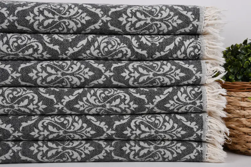Türk havlu el havlu, özel düğün hediyeleri, bebek bebek hediyesi, düğün iyilik, 40x24 pamuk barok havlu, adlı havlu, kişiselleştirilmiş hediye - 2