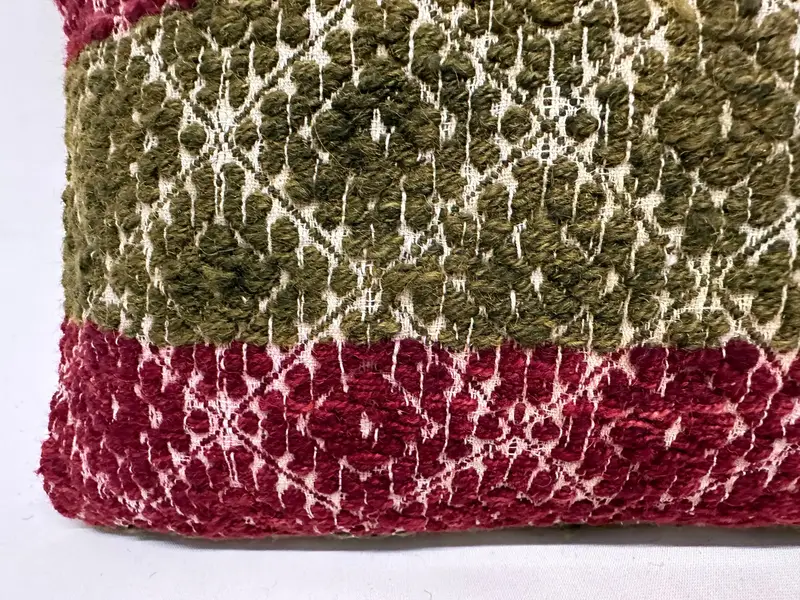 Gift Pillow, Vintage Throw Pillow Case, 12x36 Red Cushion Case, Authentic Pillow, Cushion, Ethnical Kilim Rug Pillow, Kilim Pillow Cover - 4