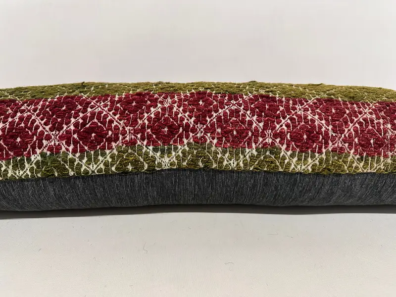 Gift Pillow, Vintage Throw Pillow Case, 12x36 Red Cushion Case, Authentic Pillow, Cushion, Ethnical Kilim Rug Pillow, Kilim Pillow Cover - 5