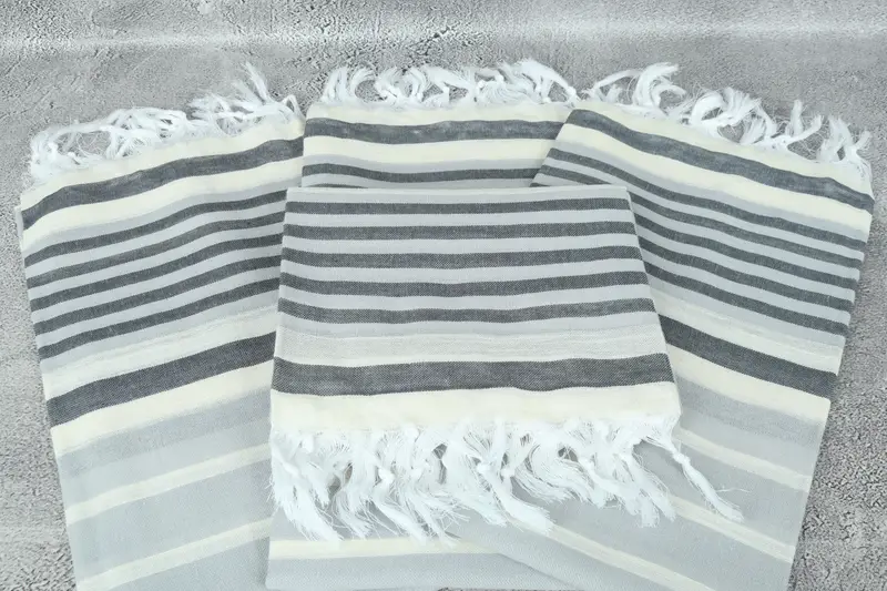 Home Decor Towel, Embroidered Towel, Custom Wedding Towel, Fouta towel, 68x40 Cotton Striped Towel, Summer Gift Ideas, Monogrammed Beach Towel - 4