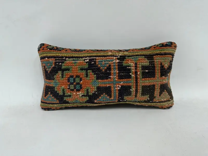 Wholesale Cushion, Turkish Pillow, Pet Cushion Case, Gift Pillow, Cushion Case, 8x16 Blue Pillow, Nomadic Cushion, Pillow for Couch - 1
