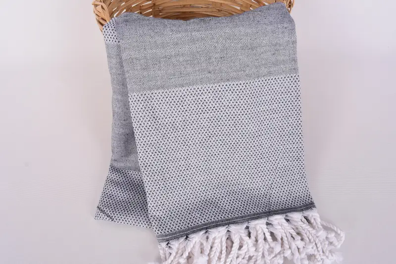 Bachelorette Party Decorations, Fringed Turkish towel for poolside, Turkish beach towel, Wedding For Favor, 70x40 Cotton Striped Towel, Hammam towel - 5