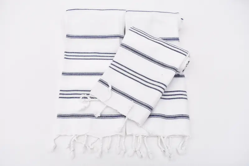 Wedding Favors, Bachelor Gifts, Monogram Hand Towel, 40x24 Cotton Striped Towel, Personalized Hand Towel, First Wedding Anniversary Gift, Gym Towel - 5