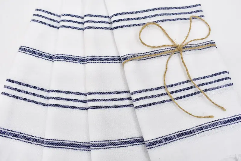 Wedding Favors, Bachelor Gifts, Monogram Hand Towel, 40x24 Cotton Striped Towel, Personalized Hand Towel, First Wedding Anniversary Gift, Gym Towel - 4