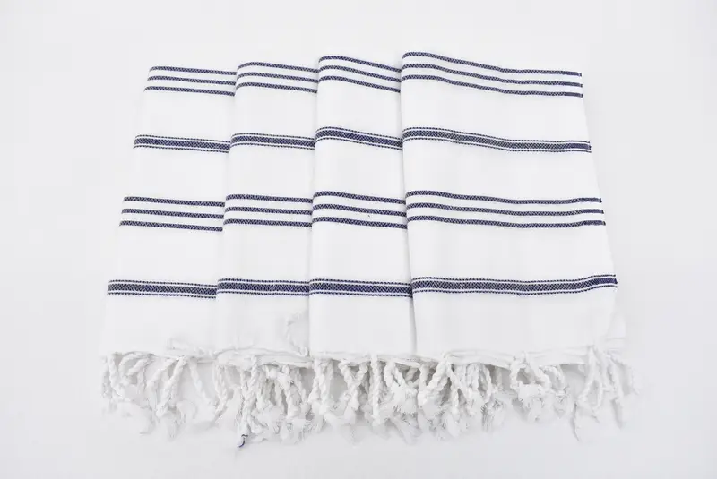 Wedding Favors, Bachelor Gifts, Monogram Hand Towel, 40x24 Cotton Striped Towel, Personalized Hand Towel, First Wedding Anniversary Gift, Gym Towel - 3
