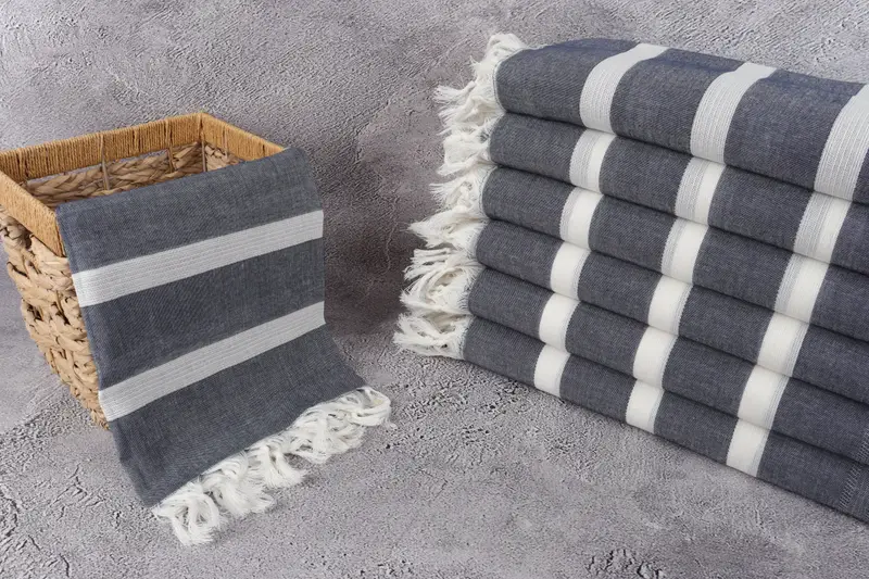 Personalized Home Gift Wedding, 70x38 Cotton Striped Towel, Custom Gift, Wedding Gift Ideas, Absorbent towel, Housewarming Gift, Spa Gift Towel - 3