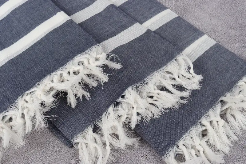 Personalized Home Gift Wedding, 70x38 Cotton Striped Towel, Custom Gift, Wedding Gift Ideas, Absorbent towel, Housewarming Gift, Spa Gift Towel - 5