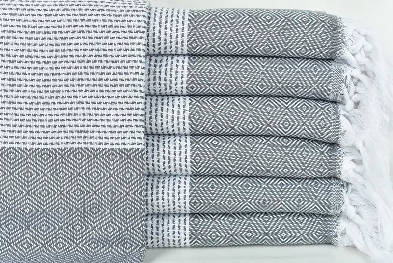 Peshtemal Towel, Personalized Beach Towel, Wedding Gift Ideas, 70x40 Cotton Diamond Towel, Custom Turkish Towel, Luxury towel, Quick-Dry Beach Towel - 1