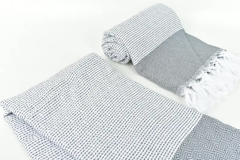 Peshtemal Towel, Personalized Beach Towel, Wedding Gift Ideas, 70x40 Cotton Diamond Towel, Custom Turkish Towel, Luxury towel, Quick-Dry Beach Towel - 7