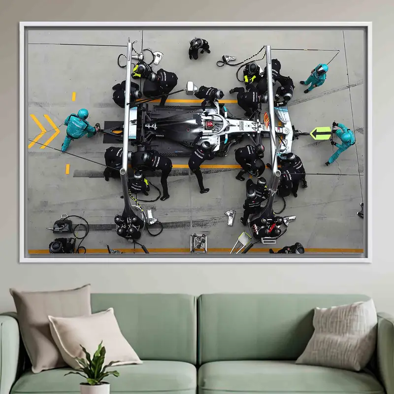 Lewis Hamilton F1 Mercedes Kanvas Tablo