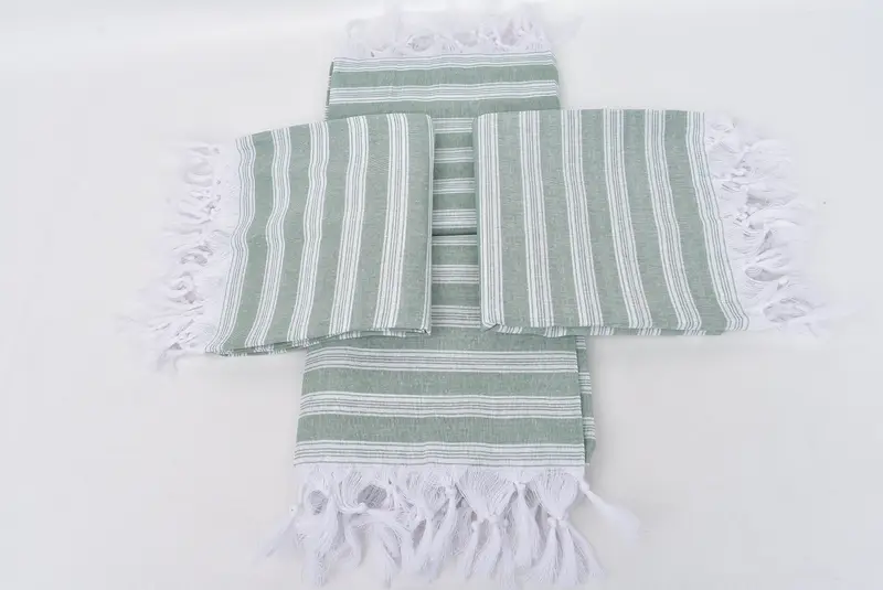 Beach Towel Gift, 70x40 Cotton Striped Towel, Best Friend Gift, Bachelorette Party Items, Bathroom Towel, Turkish Towel Set, Bath towel, Guest Towel - 6