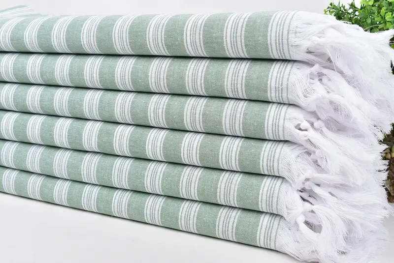 Beach Towel Gift, 70x40 Cotton Striped Towel, Best Friend Gift, Bachelorette Party Items, Bathroom Towel, Turkish Towel Set, Bath towel, Guest Towel - 3
