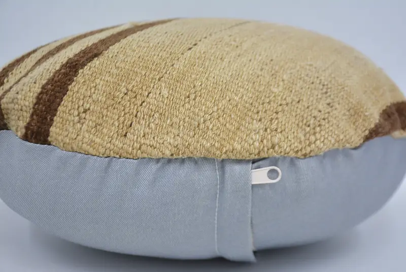 16x16 Beige Cushion, Kilim Pillow, Cushion, Vintage Kilim Pillow, Home Decor Pillow, Outdoor Bolster Cushion Cover - 5