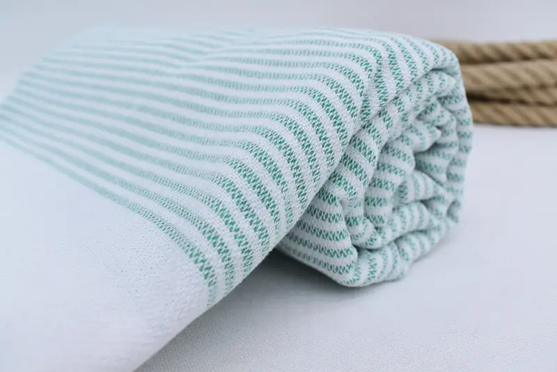 Baby Boy Gift, Bridesmaid Gift Towel, 70x36 Cotton Striped Towel, Scarf Towel, Spa Gift Towel, Turkish hand towel, Organic Cotton Towel, Bath towel - 5