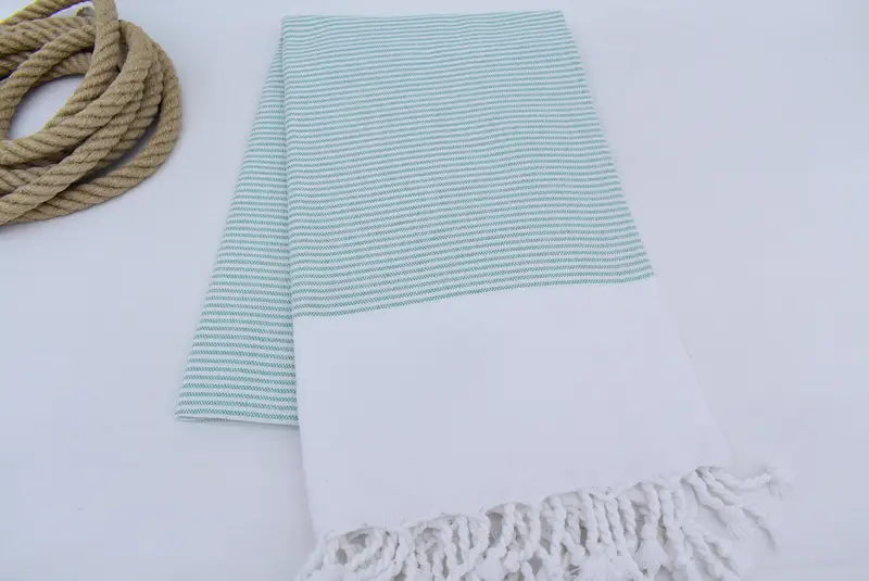 Baby Boy Gift, Bridesmaid Gift Towel, 70x36 Cotton Striped Towel, Scarf Towel, Spa Gift Towel, Turkish hand towel, Organic Cotton Towel, Bath towel - 6