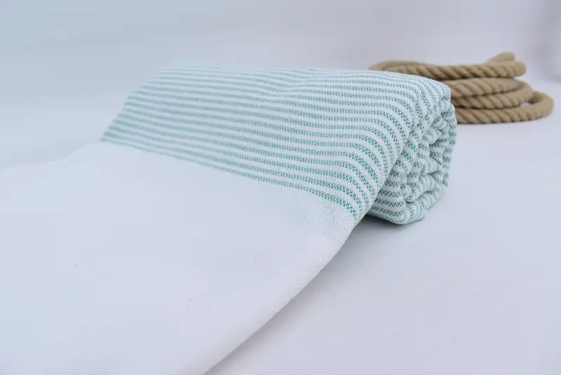Baby Boy Gift, Bridesmaid Gift Towel, 70x36 Cotton Striped Towel, Scarf Towel, Spa Gift Towel, Turkish hand towel, Organic Cotton Towel, Bath towel - 4