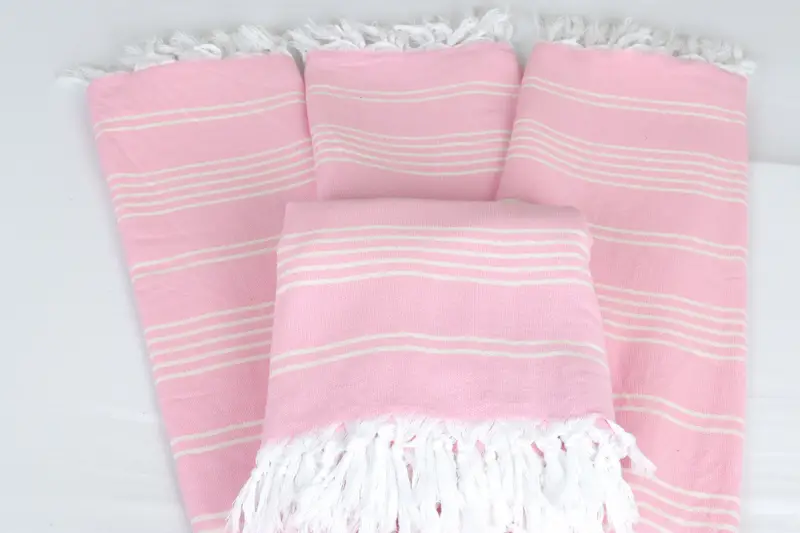Grandma Gift, Custom Shower Curtain, Bedspread, Boho Throw Blankets, Turkish Cotton Blanket, Housewarming Gift, 96x70 Cotton Striped Towel - 5