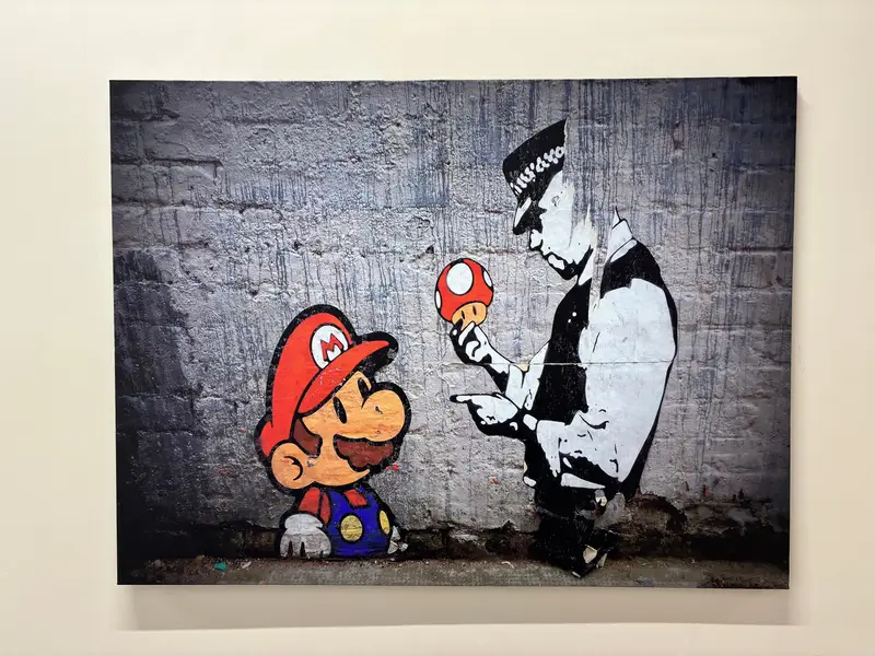 スーパー マリオ グラフィティ キャンバス: 芸術的なゲームルームの装飾