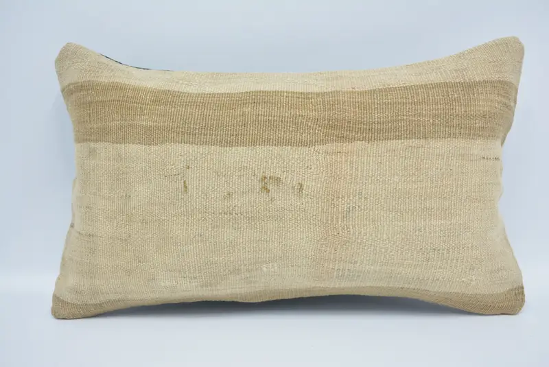 Interior Designer Pillow, Pillow for Couch, 12x20 Beige Pillow Cover, Pillow Cover, Muted Pillow Cover, Vintage Kilim Throw Pillow - 1