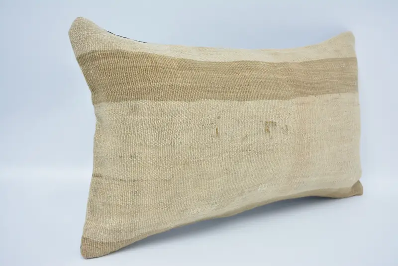 Interior Designer Pillow, Pillow for Couch, 12x20 Beige Pillow Cover, Pillow Cover, Muted Pillow Cover, Vintage Kilim Throw Pillow - 3